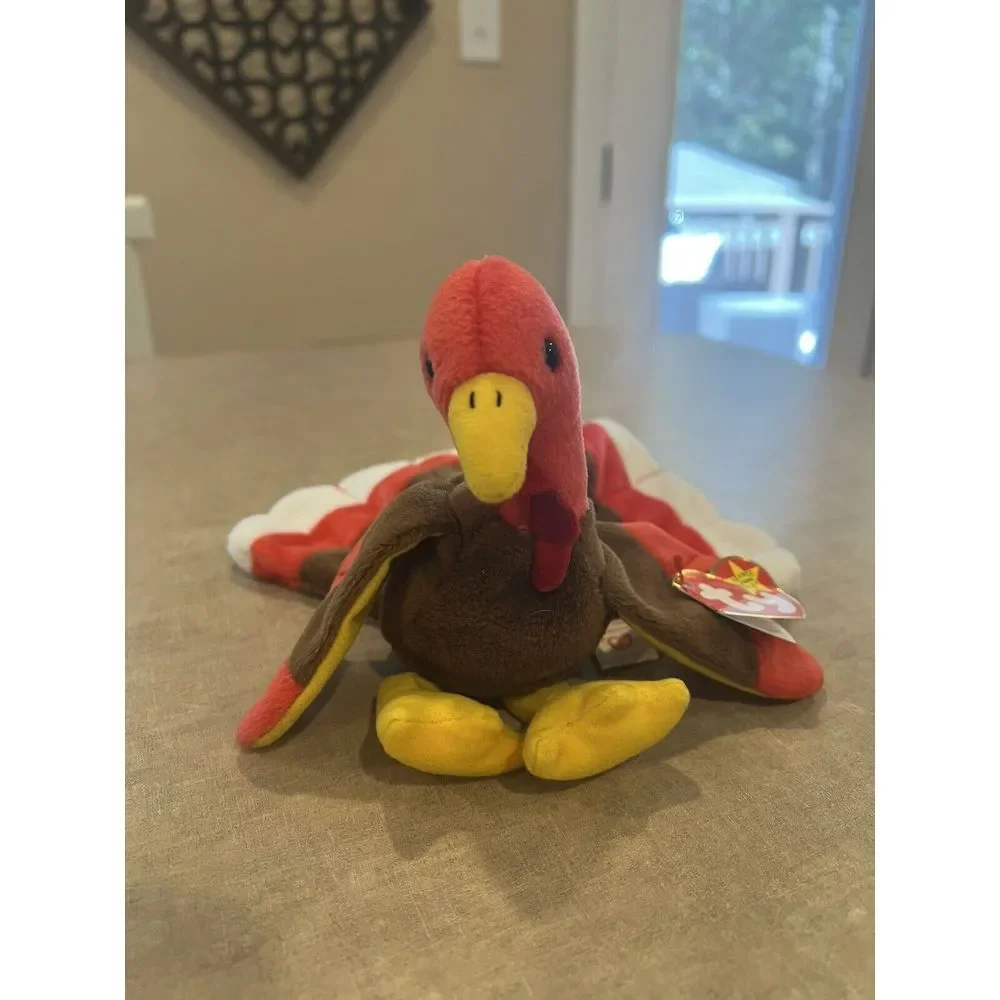 TY Beanie Baby Gobbles the Turkey 1996 Thanksgiving Turkey Mint Condition